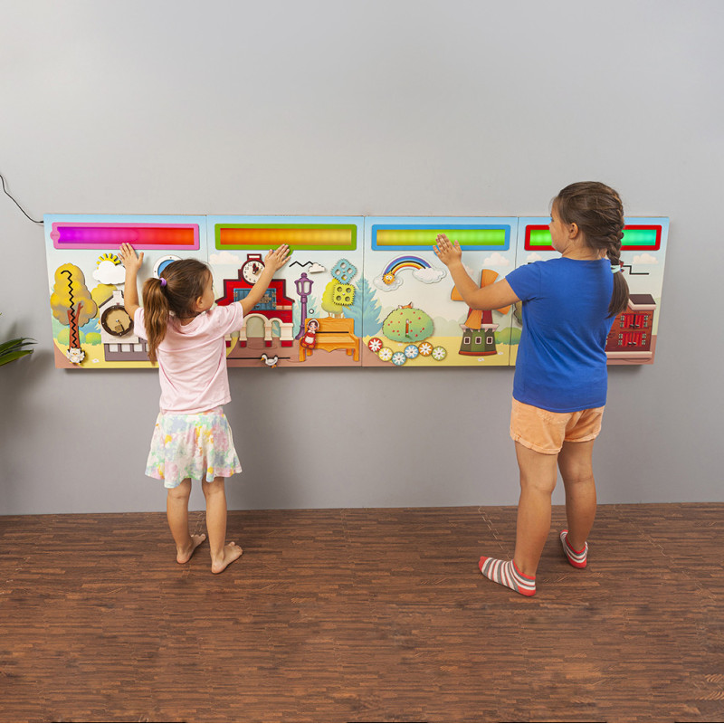 Modular Interactive LED Sensory Wall Panels – Montessori Busy Board